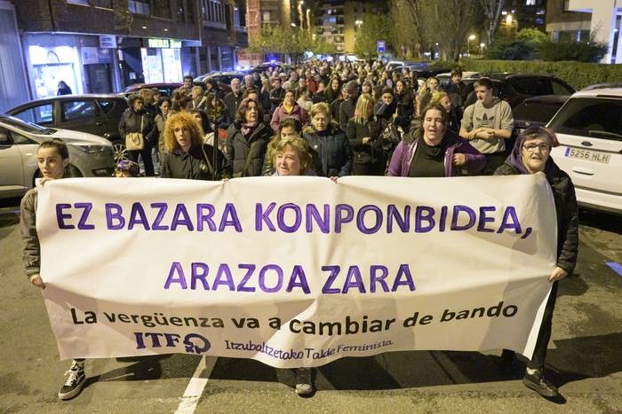 Itzubaltzeta/Romoko talde feminista hainbat ekintza ari da prestatzen azaroaren 25era begira