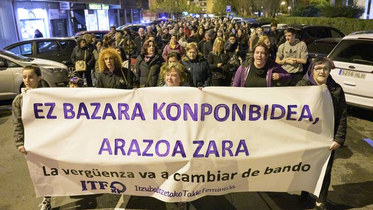 Milaka emakume atera dira kalera, indarkeria matxistaren kontra: “Ez bazara konponbidea, arazoa zara”