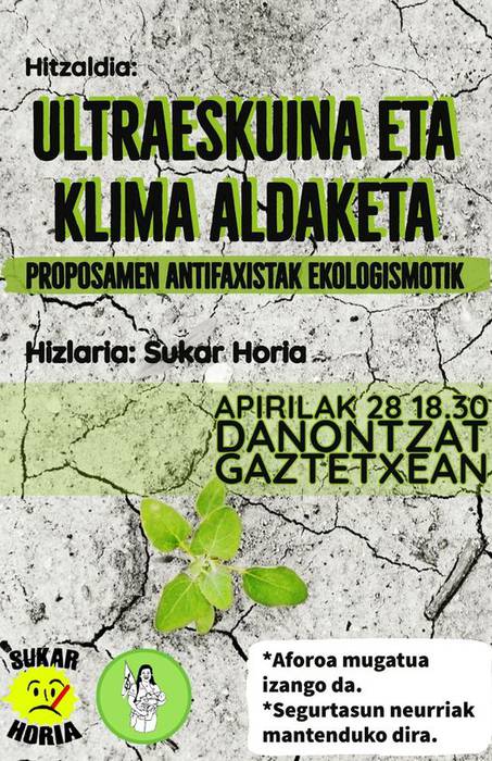 Hitzaldia: "Ultraeskuina eta klima aldaketa"