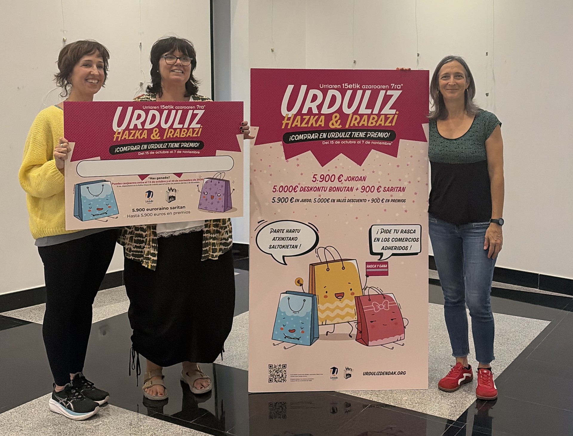 "Urduliz Hazka eta Irabazi 2026" kanpainak tokiko ekonomia sustatuko du berriz