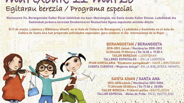 Emakumearen Nazioarteko Eguna ospatzeko egitarau berezia