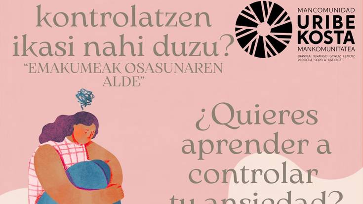 Uribe Kostako Mankomunitateak emakumeei antsietatea kudeatzeko doako programa eskainiko die