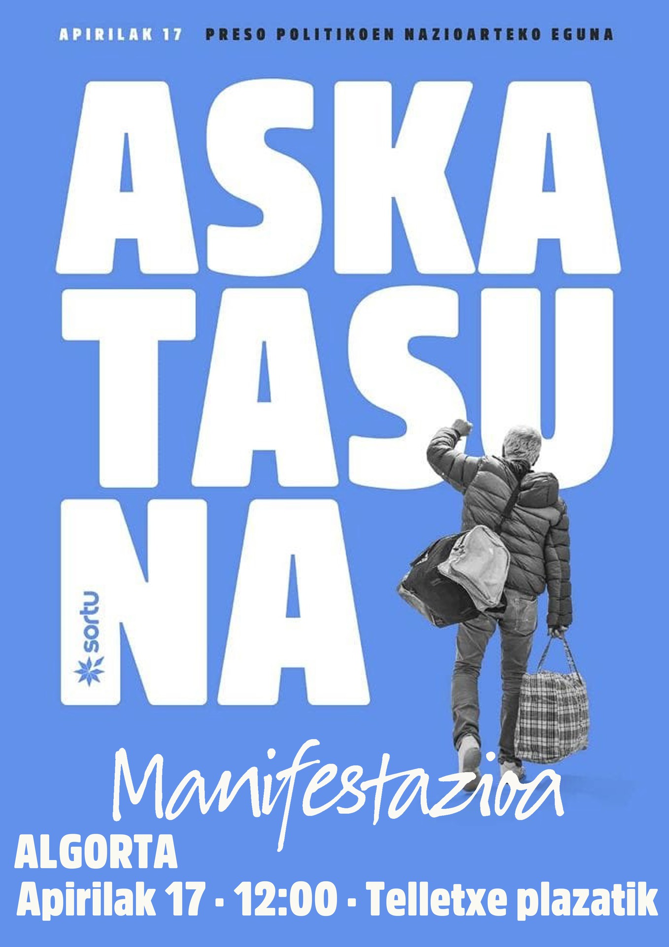 Preso politikoen nazioarteko egunean, Algortan ere oihukatu ASKATASUNA!