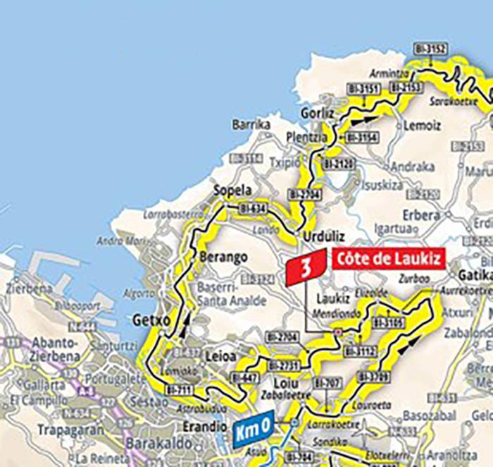 Frantziako Tourreko etapak mugikortasuna eta jarduera nabarmen mugatuko ditu Getxon uztailaren 1ean