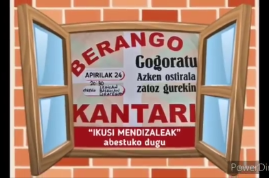 Barikuan balkoietan "Ikusi mendizaleak" abestera deitu dute