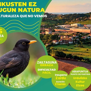 'Ikusten ez dugun natura' ezagutzeko ibilbidea antolatuko dute Urdulizen