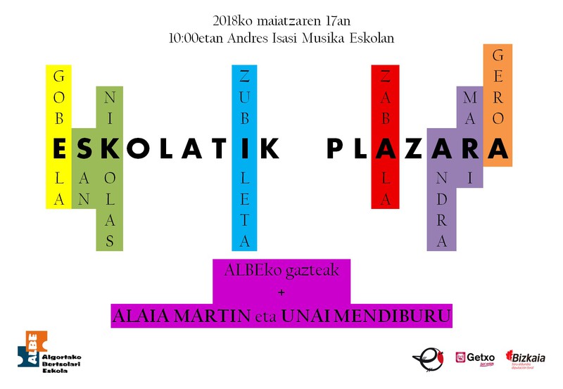 Eskolatik Plazara 2018