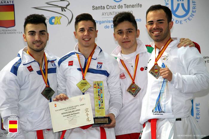 Ekaitz Pintado, Espainiako Karate Kopako podiumean