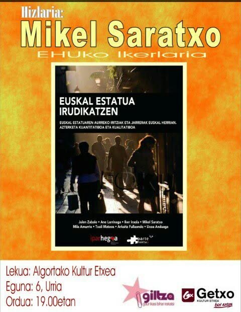 "Euskal estatua irudikatzen" berbaldia bihar, Algortan