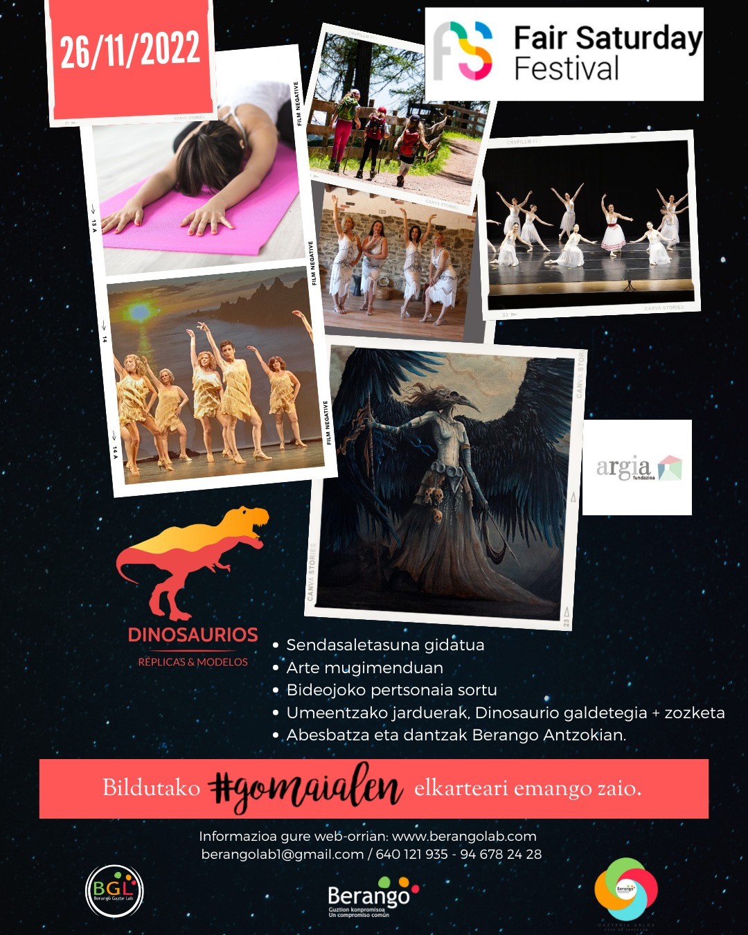 Ekintzez beteriko Fair Saturday festibala egingo dute azaroaren 26an Berangon