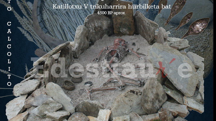 Barrikako Historiaurreko IV. Jardunaldiak: Tamaina errealeko trikuharri baten erakusketa