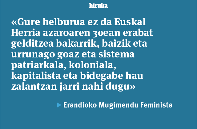 Zaintza oinarri duen greba feminista orokorra