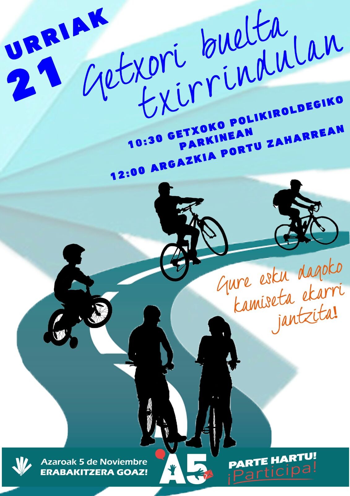 Azaroaren 5eko herri-galdeketan parte hartzera deituko dute zapatuan Getxon