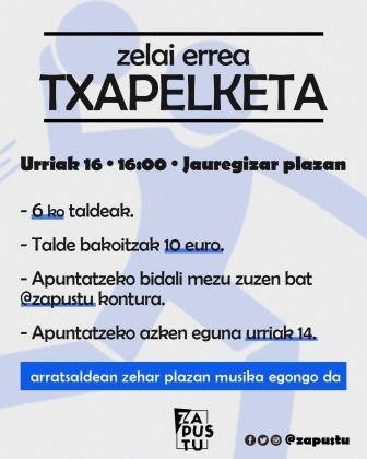 Zapustu plataformak zelai erre txapelketa egingo du zapatuan Sopelan