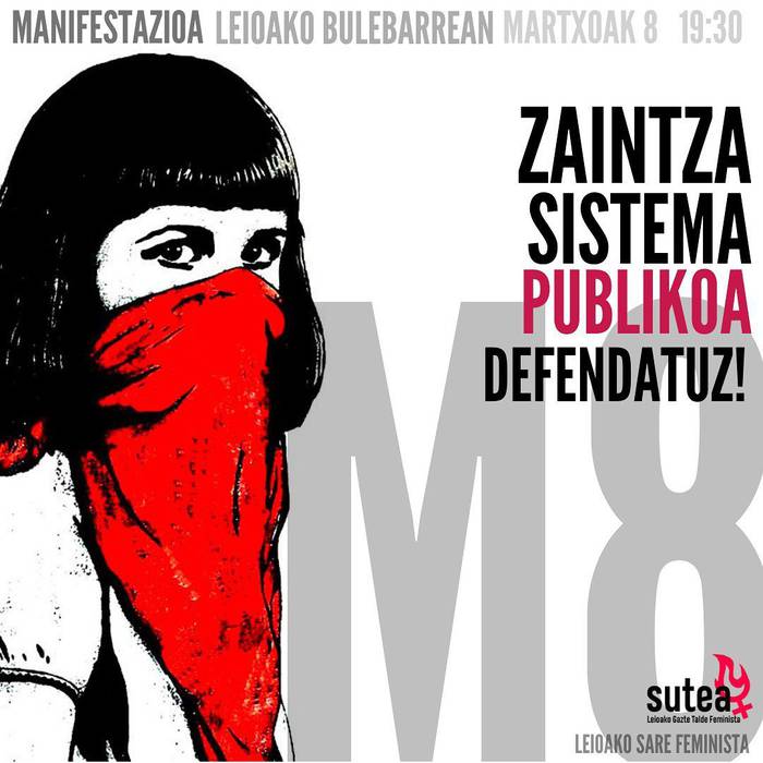 Manifestazioa: "Zaintza sistema publikoa defendatu!"