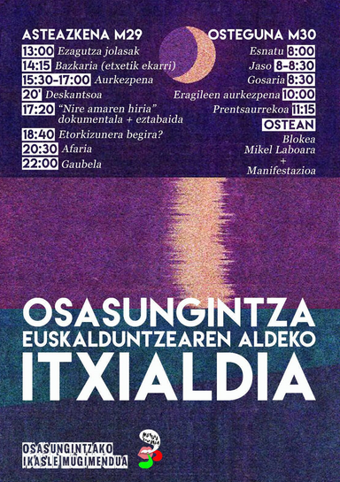 Osasungintza euskalduntzearen aldeko itxialdia eta manifestazioa egingo dituzte, Leioako campusean