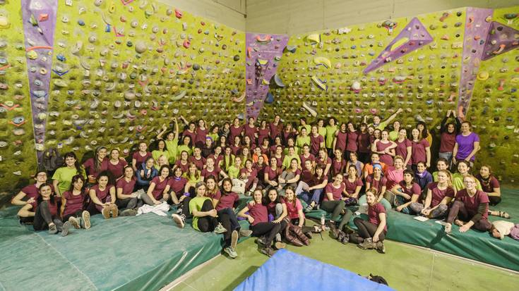 Ia 200 emakumek parte hartu dute aurtengo Leioako XI. Climbing Girl Partyn