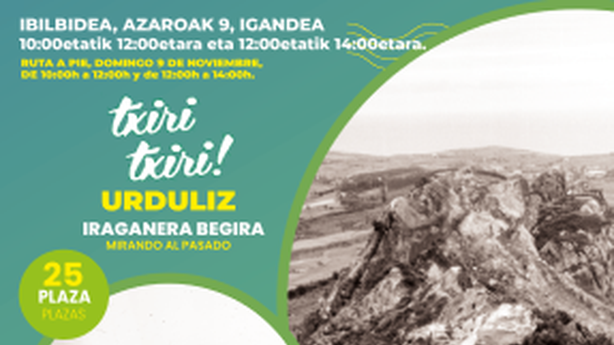 "Txiri Txiri Urduliz" ekimenak "iraganari begira" jartzera gonbidatuko ditu herritarrak