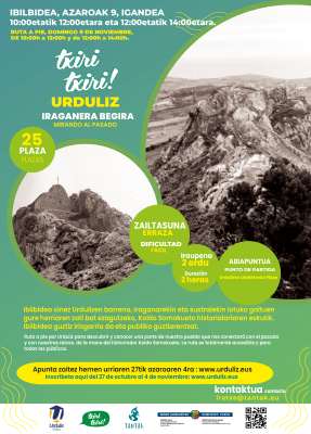 "Txiri Txiri Urduliz" ekimenak "iraganari begira" jartzera gonbidatuko ditu herritarrak