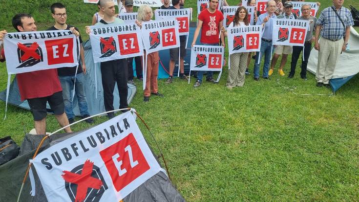 Subflubiala EZ plataformak kanpaldia antolatuko du Artatza parkean itsasadarreko tunelaren aurka