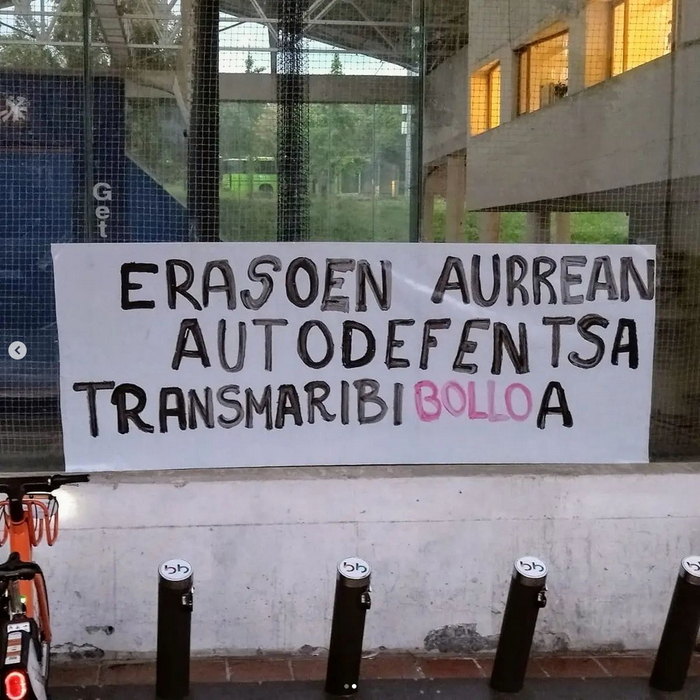 Getxoko Andra Mariko eraso lesbofoboaren izaera "egiturazkoa" dela salatu dute UKatuk, Jaietako Kolektiboak eta Algortako Mugimendu Feministak