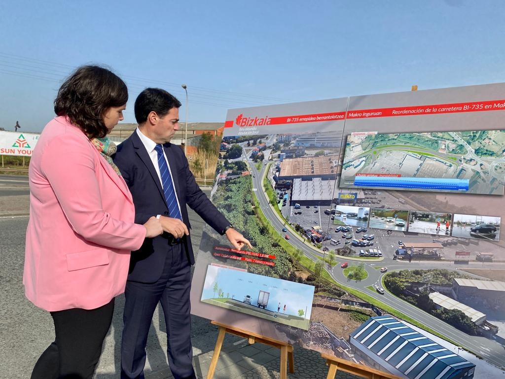 Asuko BI-735 errepidean uholdeen kaltea arintzeko 1,8 milioi euroko inbertsioa egingo du Aldundiak