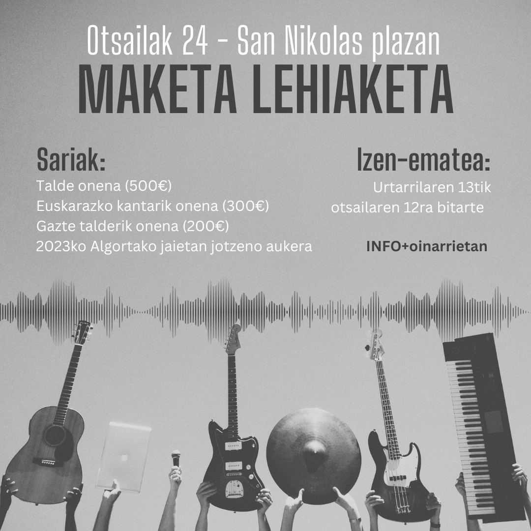 Otsailaren 24an maketa lehiaketa egingo dute Algortako inauterietan