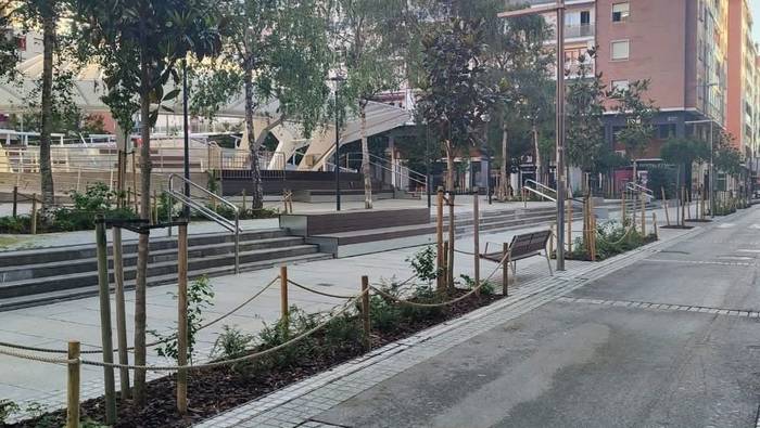 Astrabuduko Josu Murueta plazako lanak bukatutzat eman ditu Erandioko Udalak