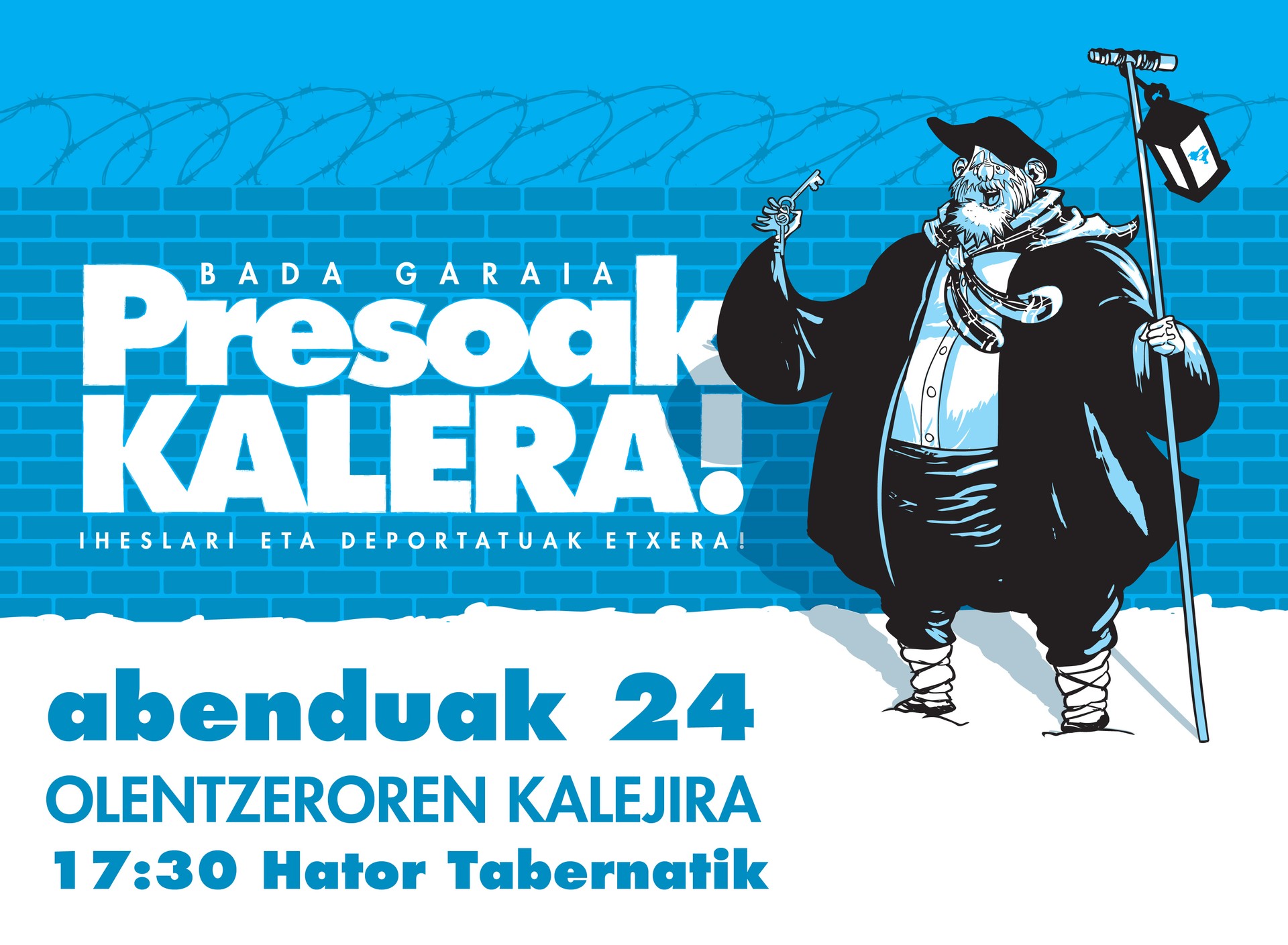 Bada garaia, presoak kalera! Iheslari eta deportatuak etxera!