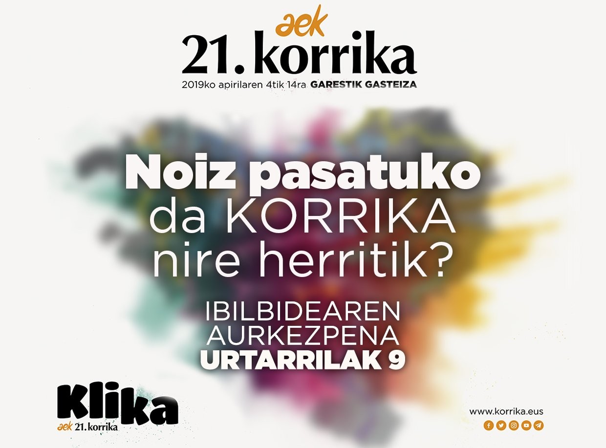 Apirilaren 10ean pasatuko da Korrika Uribe Kostatik