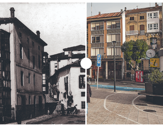 Zelan aldatu da ehun urtean Plentziako Plazatxoa plaza?