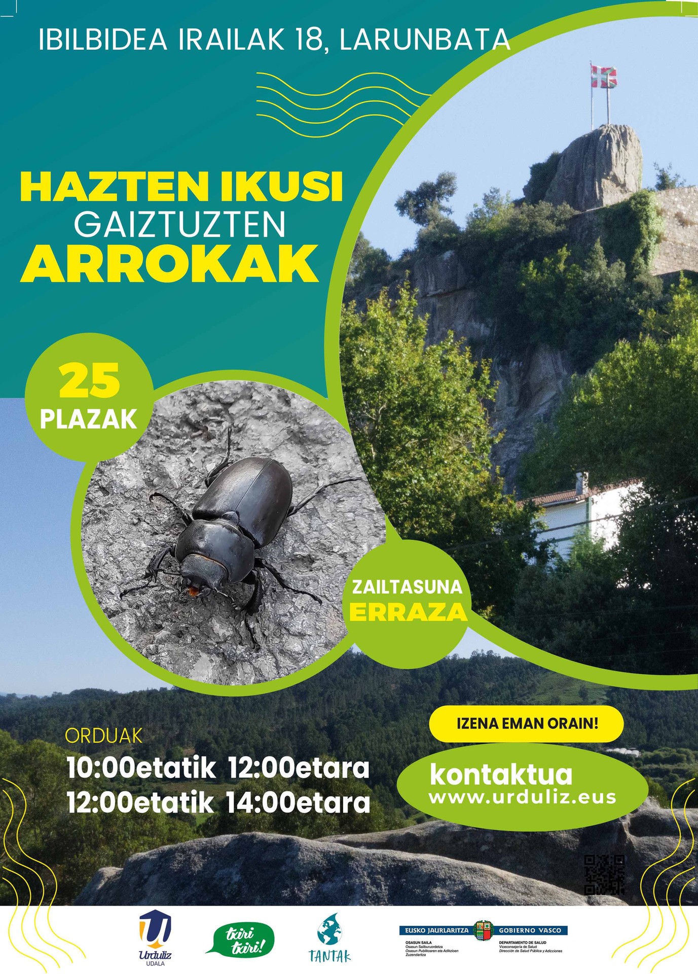 Urdulizek Txiri-Txiri martxaren formatua berritu du, dibulgazio geologikoko ibilbide bategaz