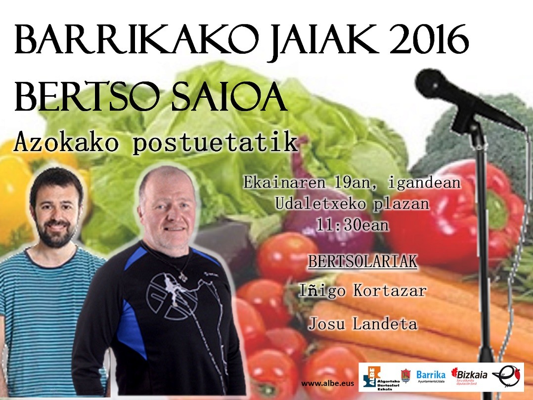Leioan eta Barrikan bertso saioak!