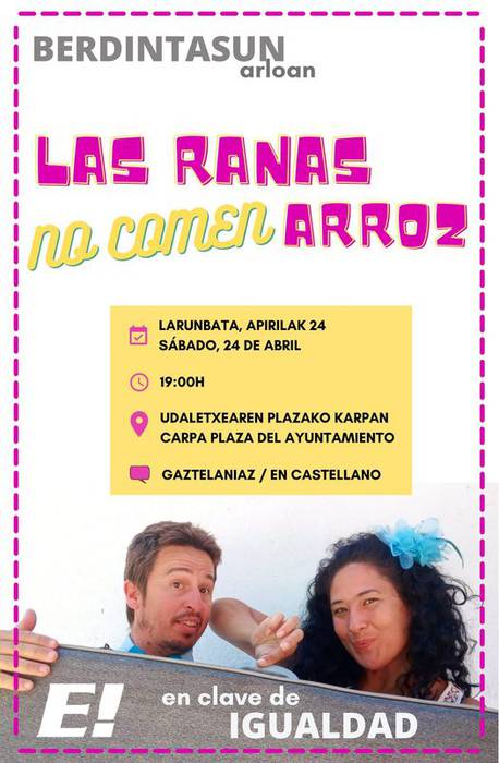 Berdintasuna: Las ranas comen arroz