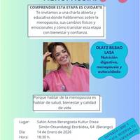 Menopausiari buruzko informazio-hitzaldia