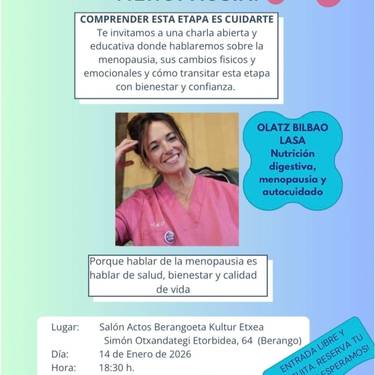 Menopausiari buruzko informazio-hitzaldia