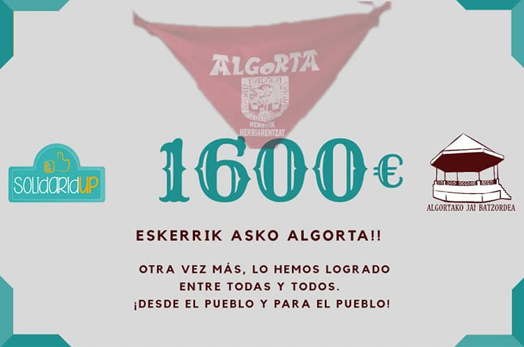 Behartsuenen artean 1.600 euro banatuko ditu Algortako jai-batzordeak