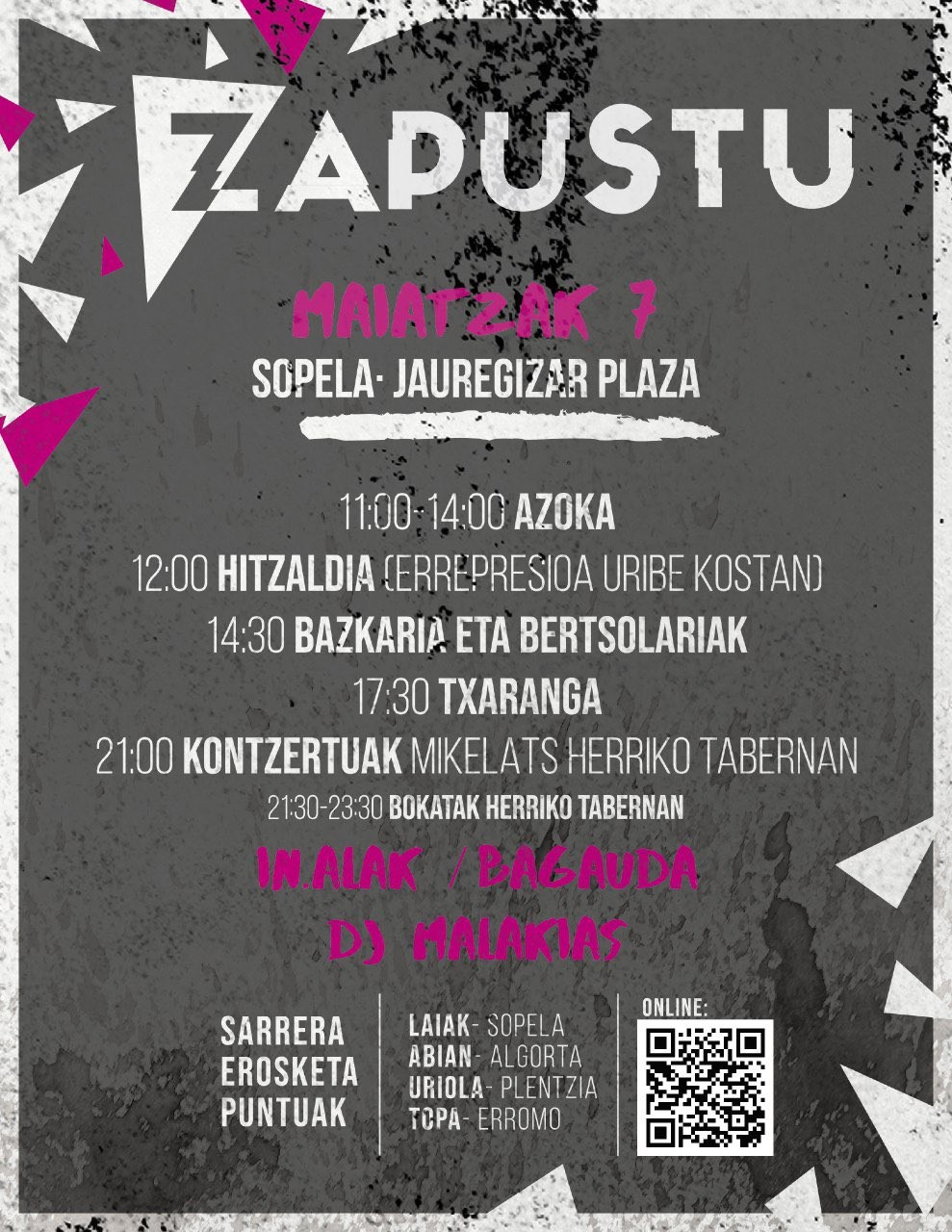 Elkartasun jaieguna ospatuko du Zapustuk maiatzaren 7an
