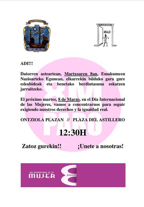 Martxoak 8: Araldik deitutako kontzentrazioa