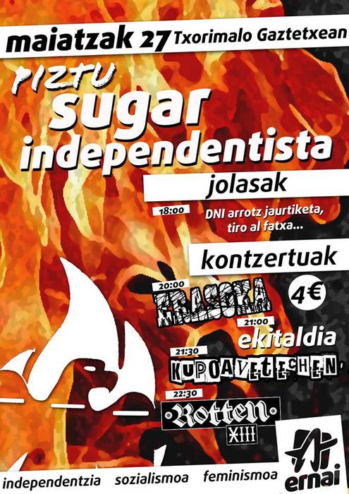 Piztu sugar independentista!