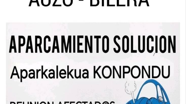 Gaur Astrabuduan AUZO BILERA aparkalekuaren arazoaz berba egiteko eta udalari erantzun integral bat eskatzeko.