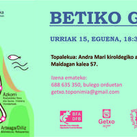 Betiko Getxo, toponimia ibilbidea