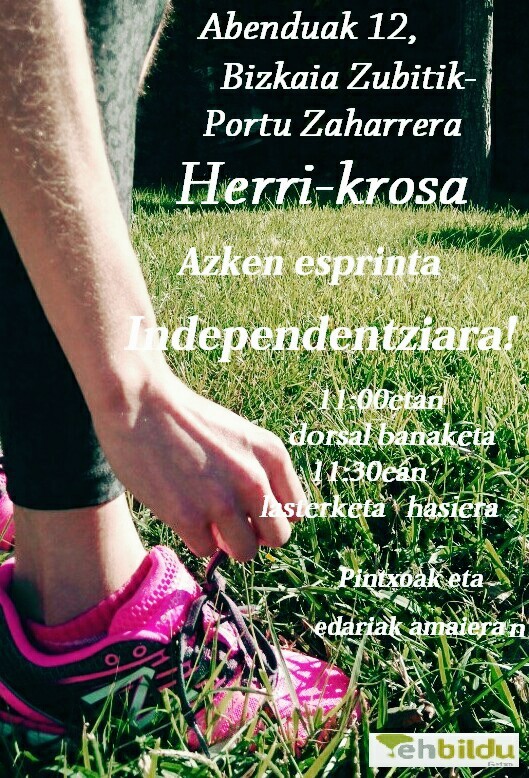 Independentziaren aldeko "azken esprinta" egitera deitu du Getxoko EH Bilduk zapaturako