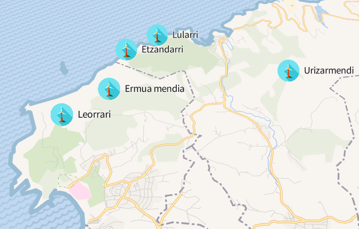 Eusko Jaurlaritzak zentral eolikoak eraiki gura ditu Gorlizen eta Lemoizen
