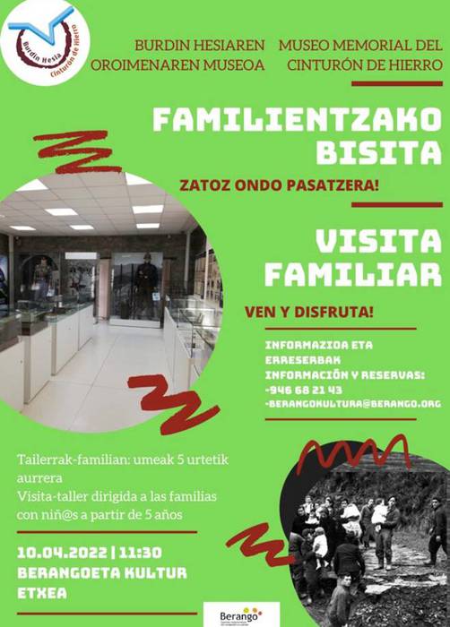 Familientzako bisita gidatua Berangoko Burdin Hesiaren oroimenaren museora