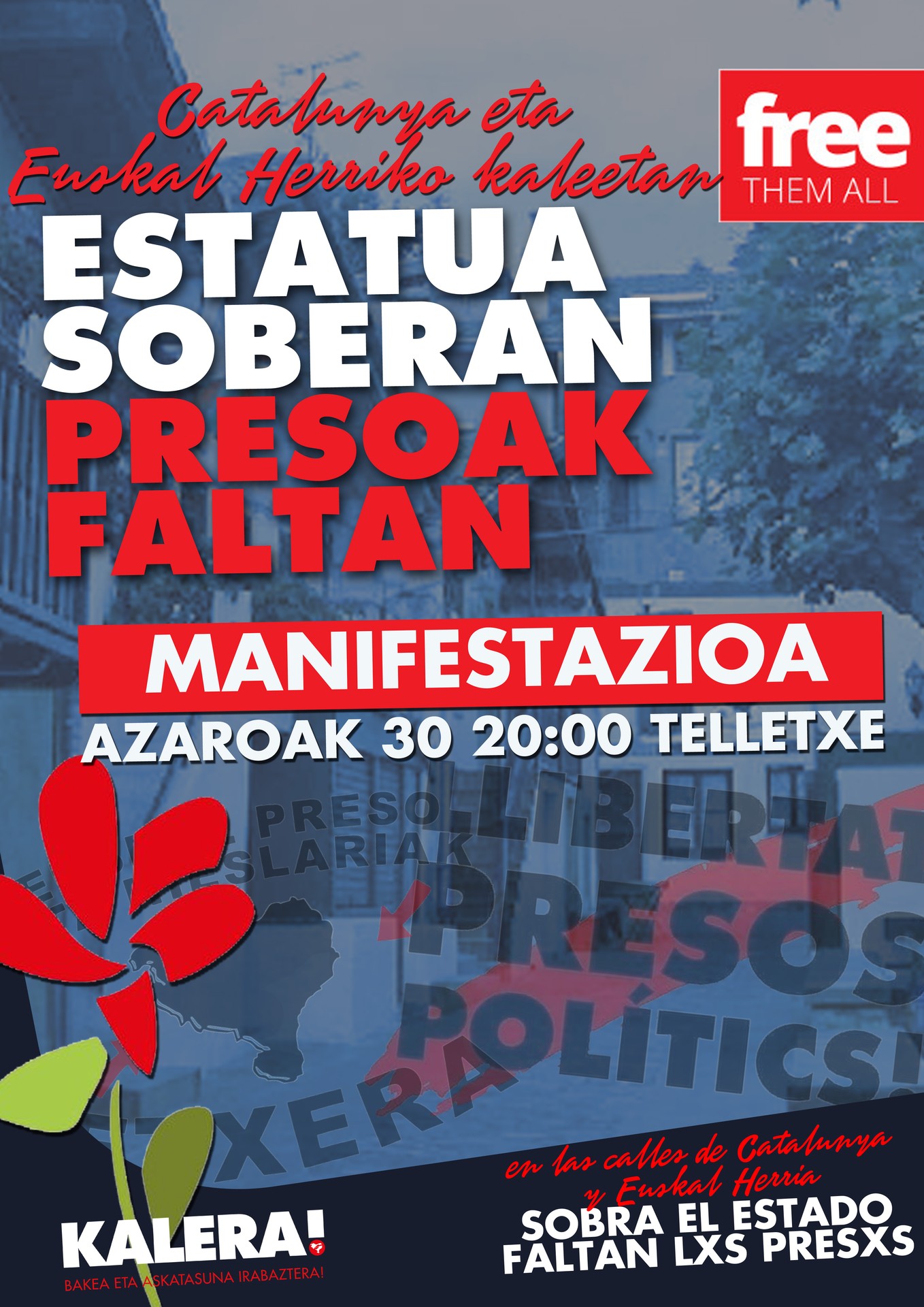 Estatua soberan, presoak faltan
