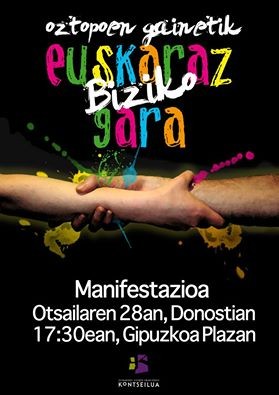 “Oztopoen gainetik euskaraz biziko gara!”