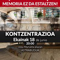 "Memoria ez da estaltzen!" kontzentrazioa