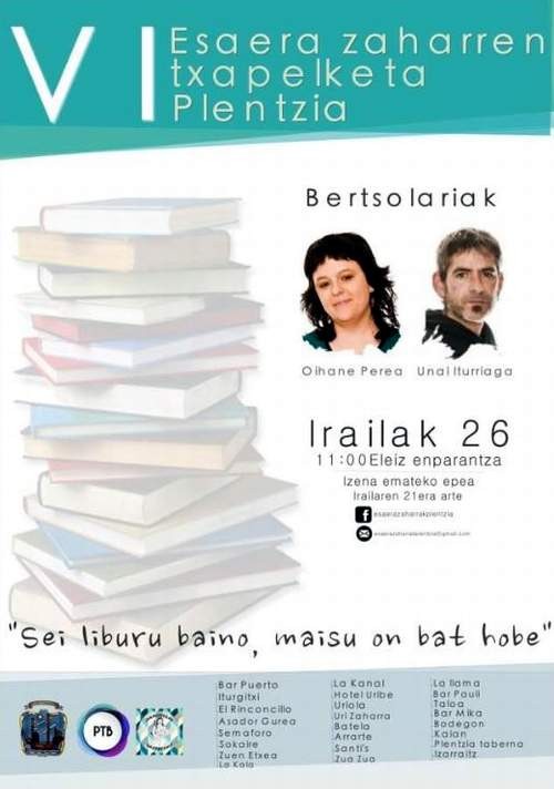 Esaera Zaharren Txapelketa jokatuko dute bihar Plentzian