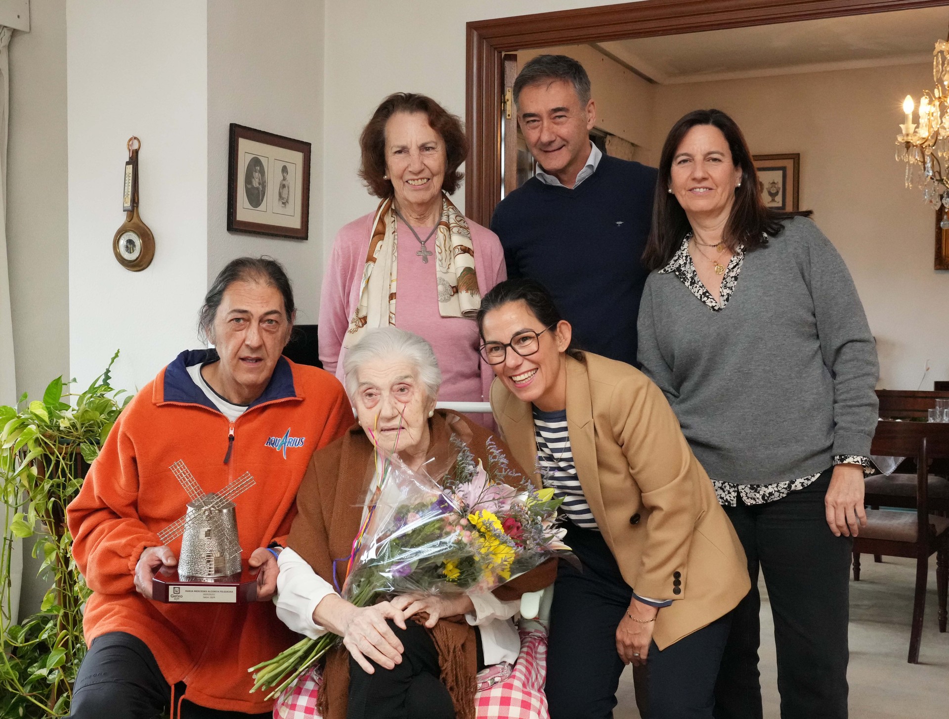 Maria Mercedes Alcorta Filgueira getxoztarra omendu dute bere 100 urtebetetzeagatik